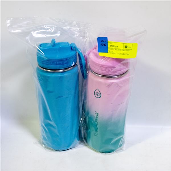 2 PACK OF THERMOFLASK WATER BOTTLES - 2 X 0.5L