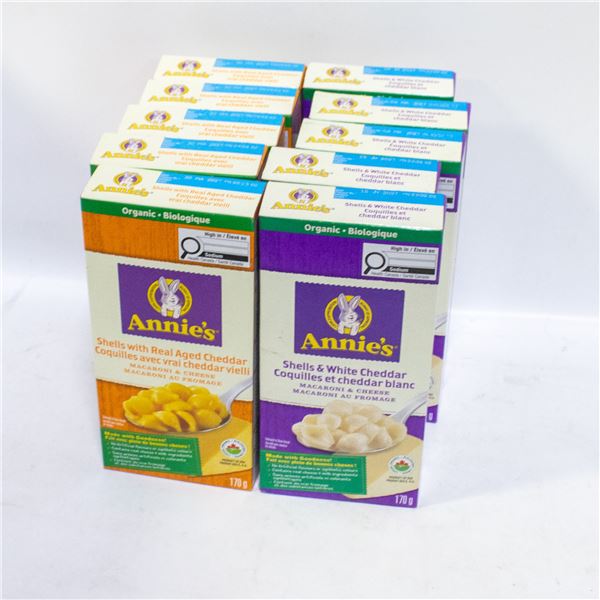 10 PACK OF ANNIE'S ORGANIC MACARONI & CHEESE