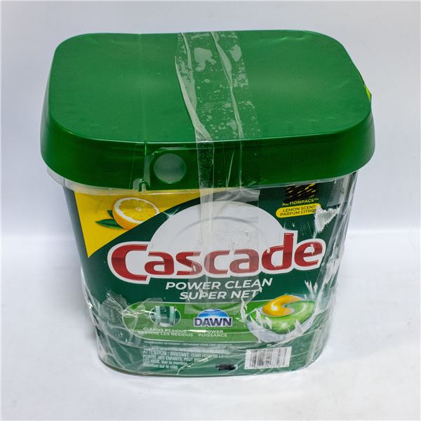 CASCADE POWER CLEAN DISHWASHER DETERGENT PODS