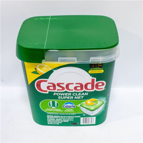 BOX OF 100 CASCADE SUPER CLEAN DISHWASHER PODS