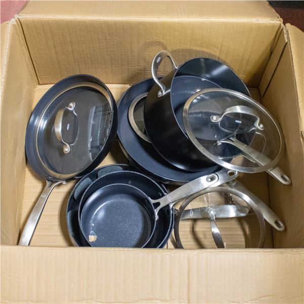 11 PIECE OXO CERAMIC NON STICK COOKWARE SET
