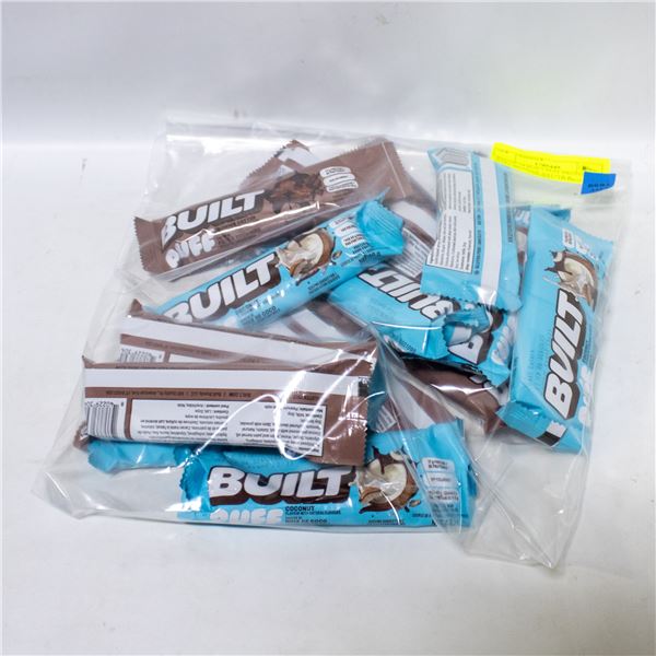 BAG OF 14 BUILT PUFF PROTEIN BARS BROWNIE BATTER &