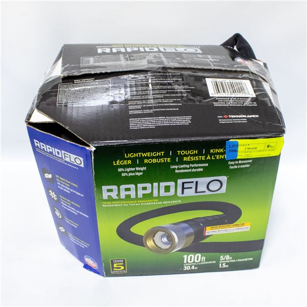 RAPID FLO COMPACT GARDEN HOSE BLACK - 30.4 / 100FT