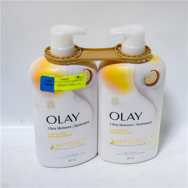 2 PACK OF OLAY ULTRA MOISTURE SHEA BUTTER BODYWASH
