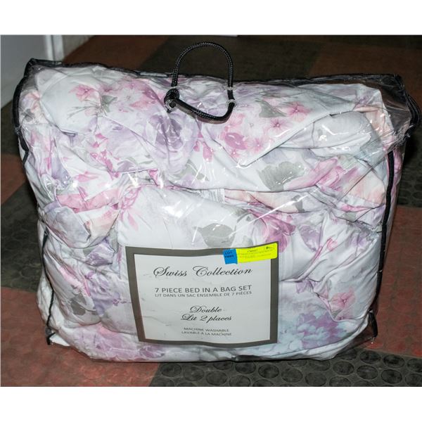 7 PIECE SWISS COLLECTION BED IN A BAG DOUBLE SIZE
