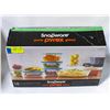 Image 1 : 10 PIECE SNAPWARE GLASS AIR TIGHT CONTAINERS