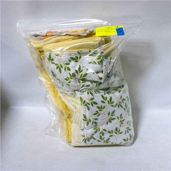 7 PACK OF MIKASA 100% COTTON KITCHEN TOWELS