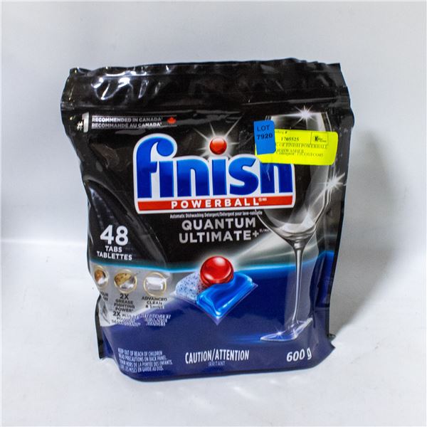 NEW 2 PACK OF FINISH POWERBALL QUANTUM DISHWASHER