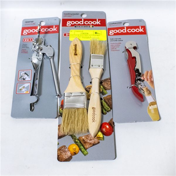 GOOD COOK KITCHEN ACCESSORY SET INCLUDES BOTTLE &