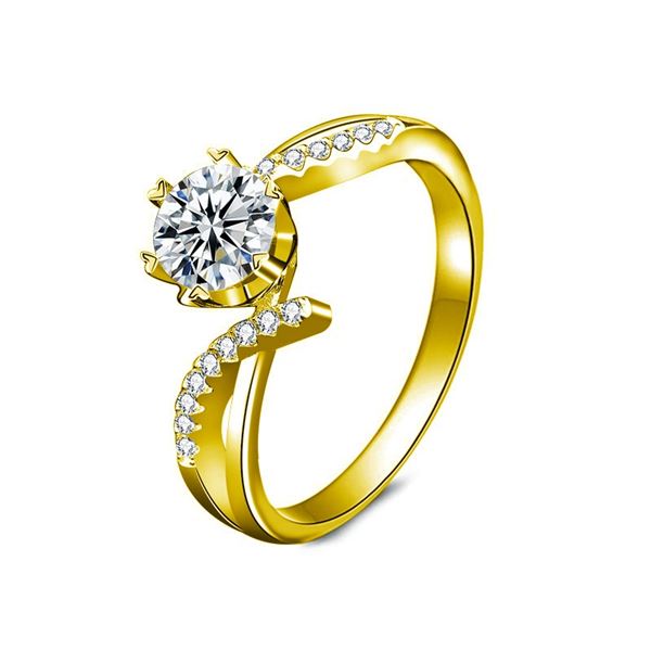 18KGP STAMPED 1CT GRA CERTIFIED ROUND BRILLIANT
