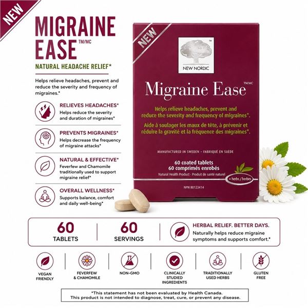 NORDIC MIGRAINE EASE HEADACHE RELIEF BB 02/27