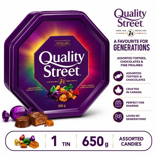 NESTLE QUALITY STREET TIN 650G BB 05/26