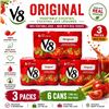 Image 1 : 3 V8 ORIGINAL 6PACKS X 156ML BB 05/27