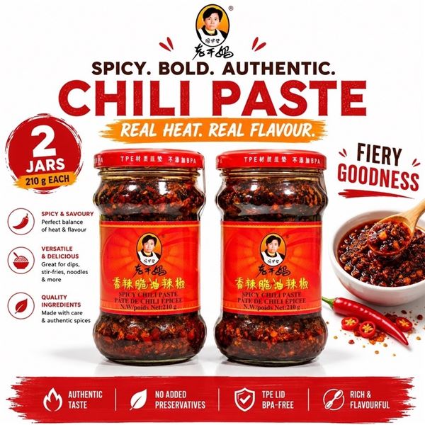 2 SPICY CHILI PASTE 210G BB 06/26