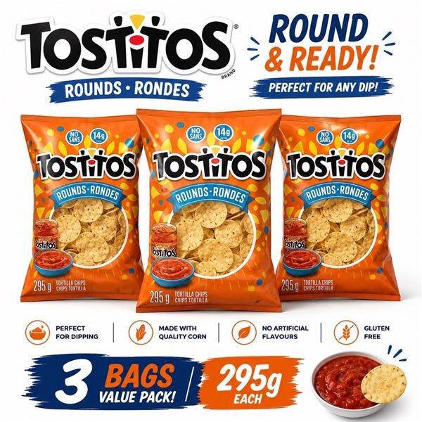 3 TOSTITOS ROUNDS 295G BB 06/26