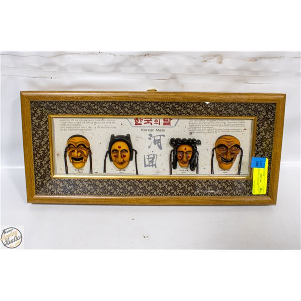 FRAMED KOREAN MASKS
