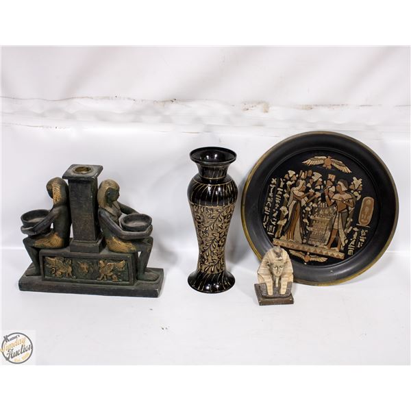LOT OF EGYPTIAN COLLECTIBLES ASSTD