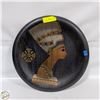 Image 1 : HEAVY LARGE COPPER EGYPTIAN ART PLATE