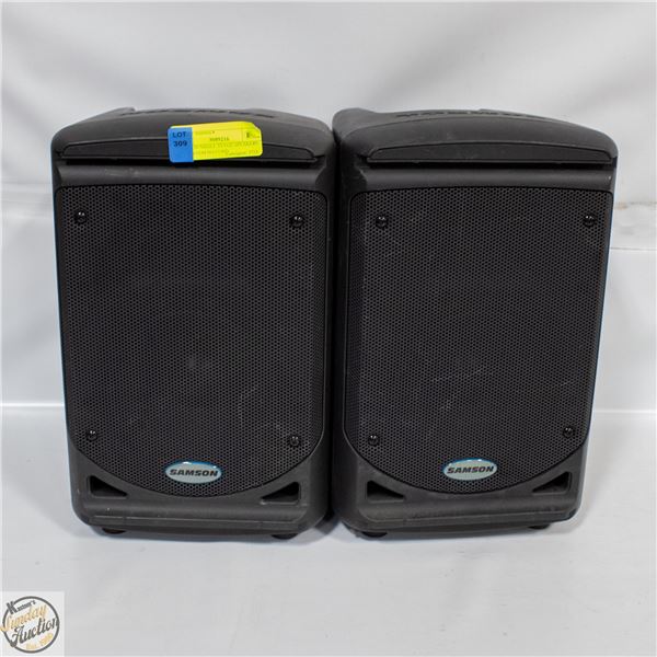 SAMSON SMALL STAGE SPEAKERS PA SYSTEM NO CORD