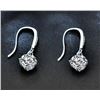 Image 1 : 2 CT GRA CERTIFIED EAR HOOKS STYLE ROUND BRILLIANT