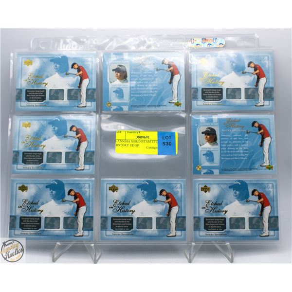 8 ANNIHA SORENSTAM ETCHED IN HISTORY UD SP