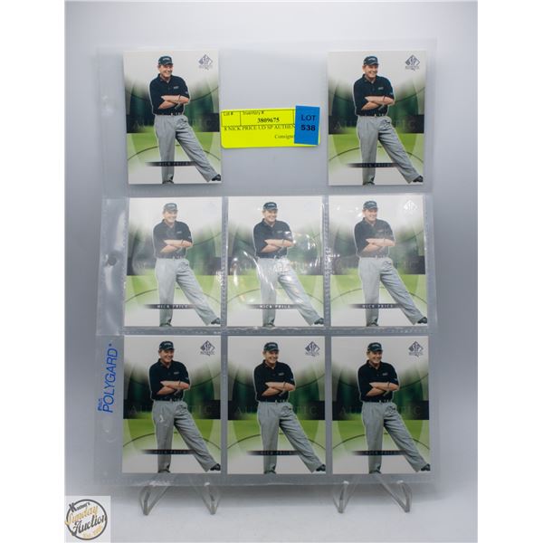 8 NICK PRICE UD SP AUTHENTIC