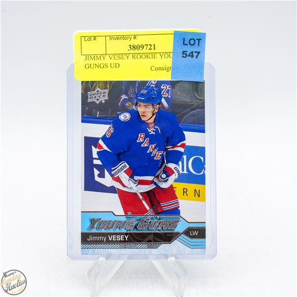 JIMMY VESEY ROOKIE YOUNG GUNGS UD