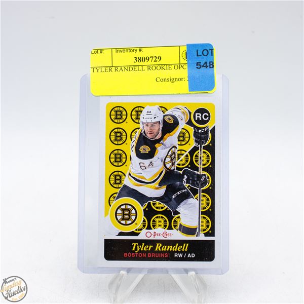 TYLER RANDELL ROOKIE OPC