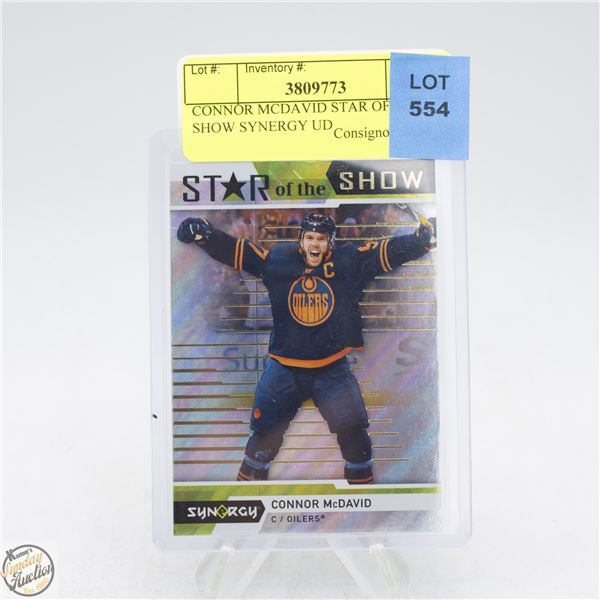 CONNOR MCDAVID STAR OF THE SHOW SYNERGY UD