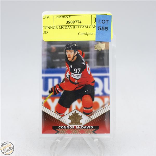 CONNOR MCDAVID TEAM CANADA UD
