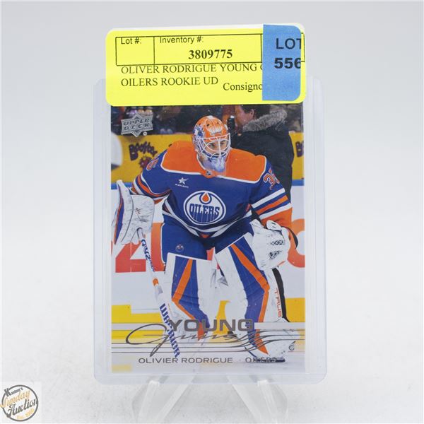 OLIVER RODRIGUE YOUNG GUNS OILERS ROOKIE UD