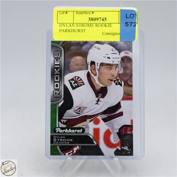 DYLAN STROME ROOKIE PARKHURST