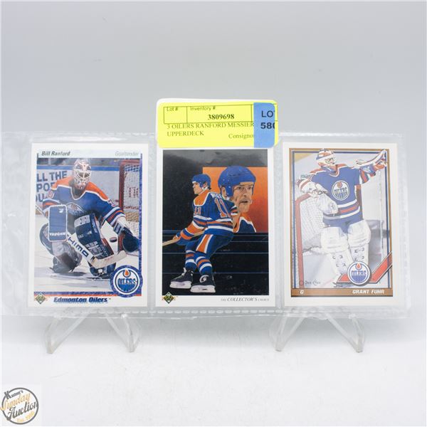 3 OILERS RANFORD MESSIER FUHR UPPERDECK