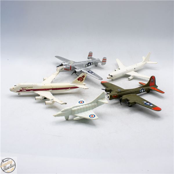BOX WITH ESTATE VINTAGE DIE-CAST AIRPLANE