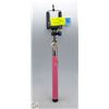 Image 1 : PINK EXTENDABLE SELFIE STICK WITH TRIGGER