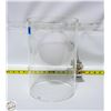Image 1 : GLASS LAMP H-12" DIAMETER-8"