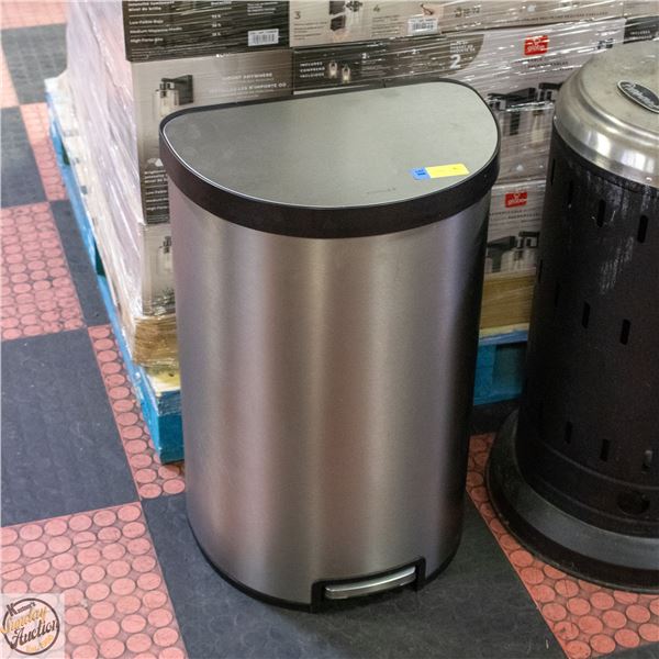 KOHLER SEMI-ROUND STEP CAN STAINLESS STEEL - 45L