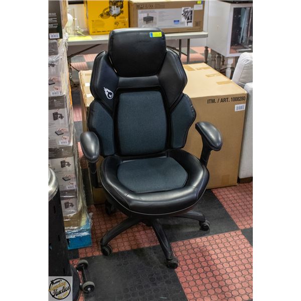 TRUE INNOVATIONS DPS GREY GAMING CHAIR BLACK