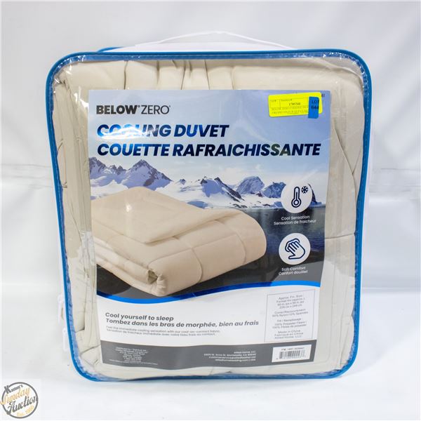 BELOW ZERO COOLING DUVET CREAM COLOUR QUEEN SIZE