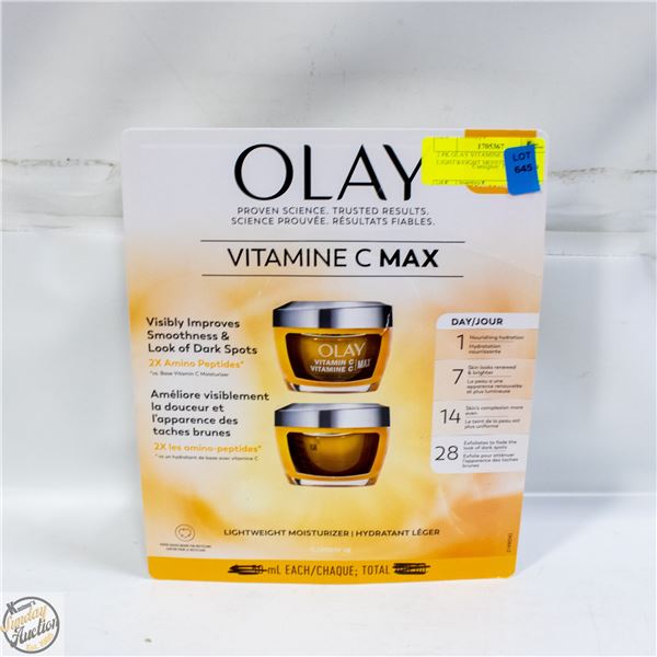 2 PK OLAY VITAMINE C MAX LIGHTWEIGHT MOISTURIZER