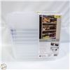 Image 1 : NEW 6 PACK OF TUFFSTORE LATCH BOX STORAGE SET