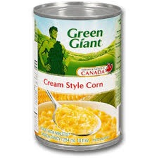 11 PACK OF GREEN GIANT CREAM STYLE CORN CANS