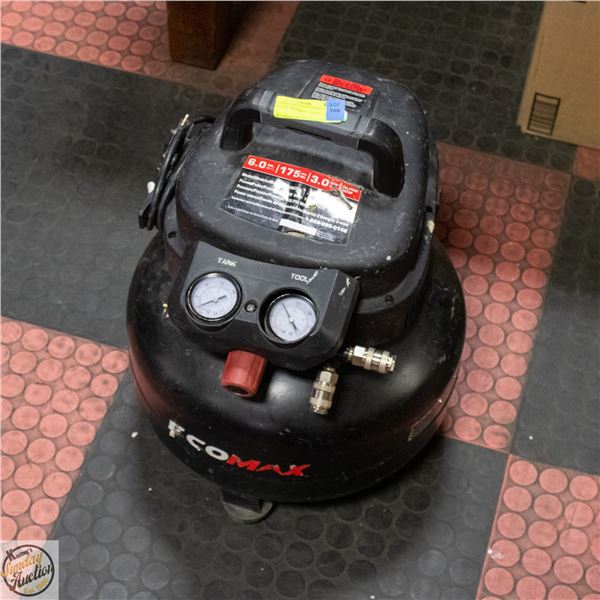 ECOMAX AIR COMPRESSOR 6.0 GALLON - BLACK
