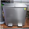 Image 1 : EKO 2 COMPARTMENT RECYCLE STEP CAN - 2 X 42L