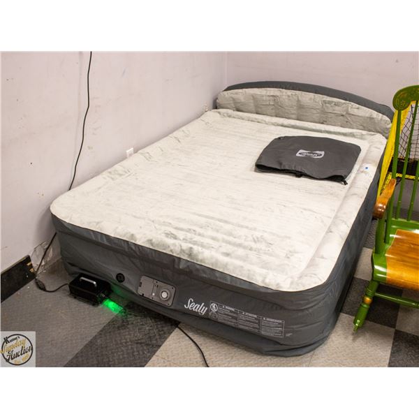 SEALY QUEEN SIZE SELF INFLATING AIR MATTRESS
