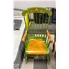 Image 1 : SOLID WOOD HAND PAINTED STYLE ROCKING CHAIR