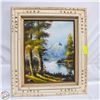 Image 1 : 24.5" X 28.5" FRAMED OIL ON CANVAS