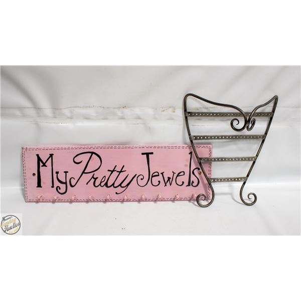 JEWELERY HANGER & METAL EARRING HOLDER