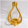 Image 1 : HANDCRAFTED WOOD PENDANT LIGHT FIXTURE- 25" X 18"