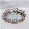 Image 1 : AMER. ATELIER HORSE BIT STYLE MIRRORED ROUND TRAY